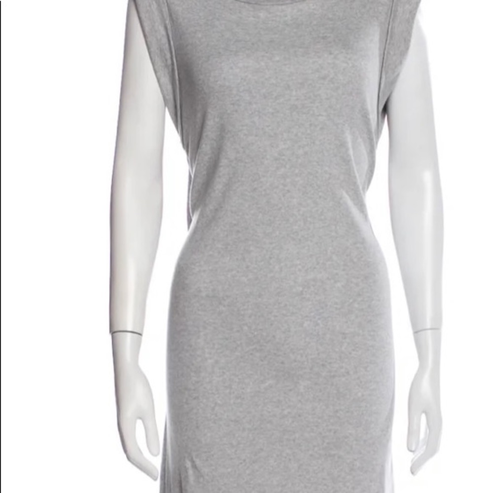 VINCE Scoop Neck Midi Length Dress